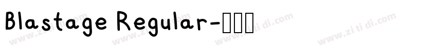 Blastage Regular字体转换